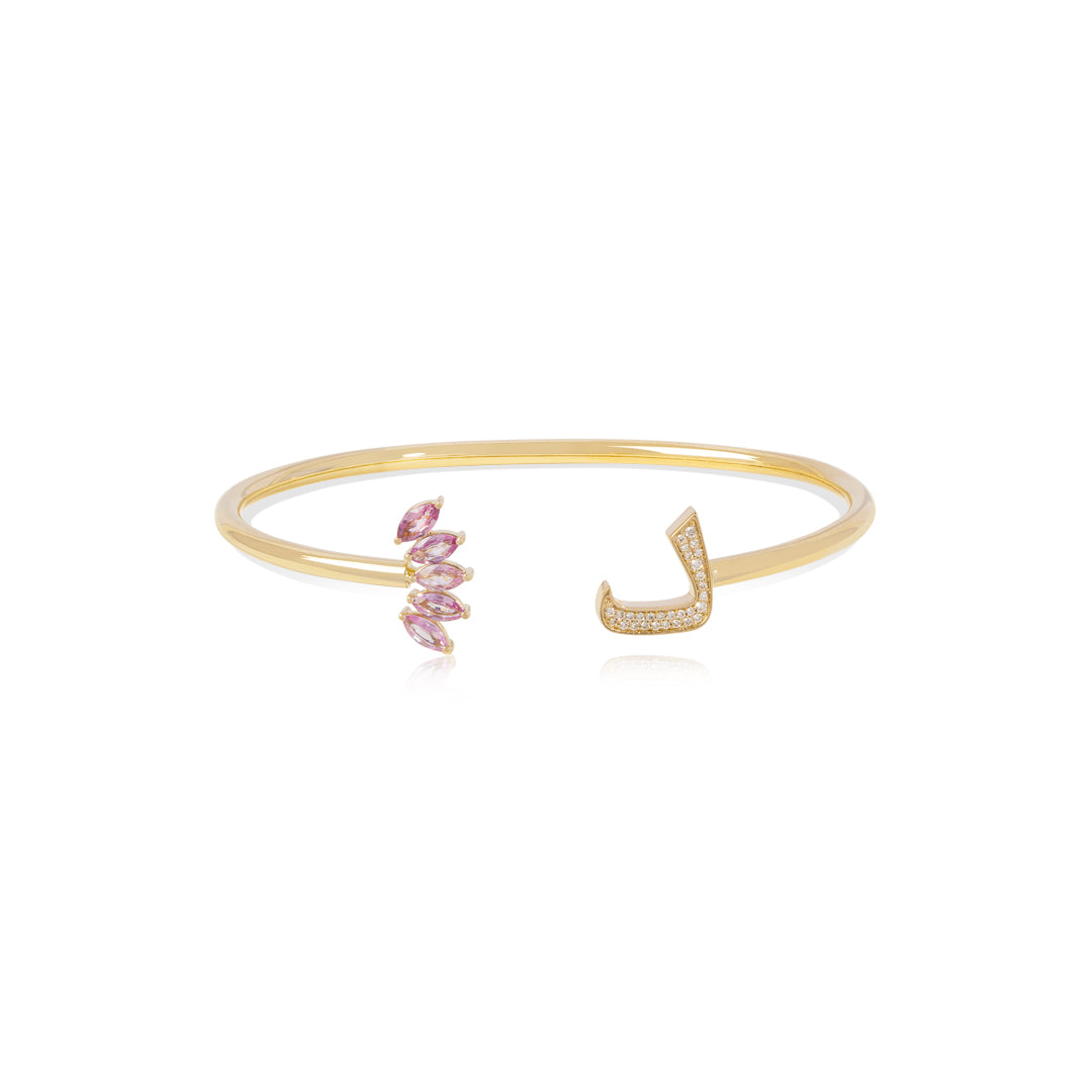 Bohemian Letter Bangle– Yuniu Jewels