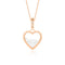 Heart Diamond Shaker Necklace