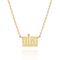 Baby Kufi Name Necklace with Diamonds