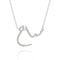 Niwa One Name Necklace, Full Diamond