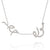 Niwa Two Name Necklace, Full Diamond