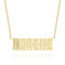 One Name English Kufi Necklace with First letter in Full Diamond
