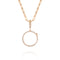 Paper Clip Full Diamond Glass Locket
