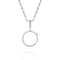 Paper Clip Full Diamond Glass Locket
