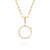 Paper Clip Full Diamond Glass Locket