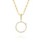 Paper Clip Full Diamond Glass Locket