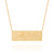 Plaque Script necklace