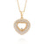 Plexi Heart Necklace with Diamond