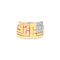 Puzzle Four Letters Rings with Diamonds