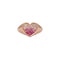 Ombre Heart Signet Ring