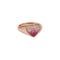 Ombre Heart Signet Ring