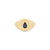 Signet Ring with Pear Shape Sapphire