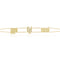 Three Name Kufi Bracelet, Full Diamond