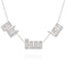 Three Name Kufi Necklace Full Diamond