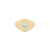 Topaz Pear signet ring