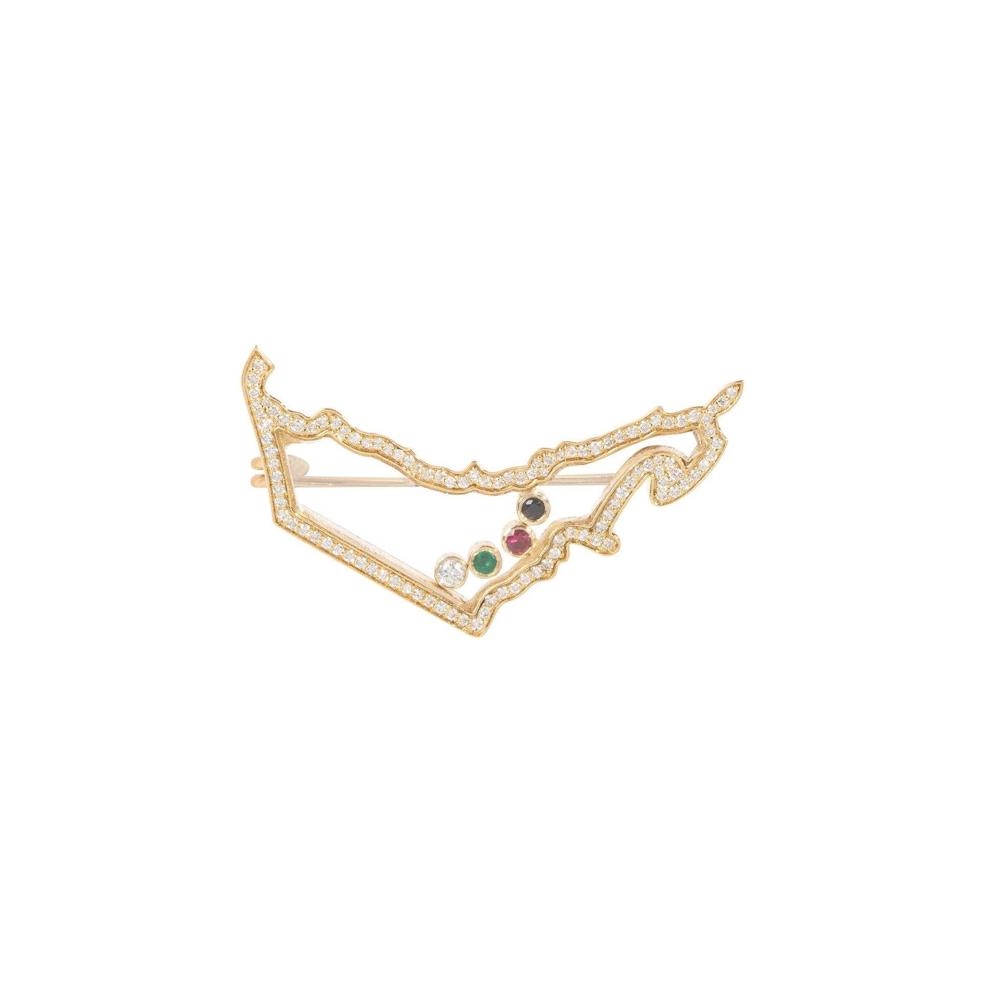 UAE Map Pin Happy Diamonds– Yuniu Jewels