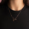 Star Name Necklace with Diamonds on the stars