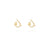 Niwa Letter Earrings, Full Diamonds