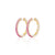 Pink Ombre Hoops