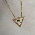 Horoscope Scorpio Necklace with Enamel