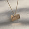 One Name Kufi Pin & Necklace with diamonds on the dots