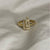 Kufi Letter Ring, Full Diamonds