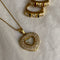 Plexi Heart Necklace with Diamond