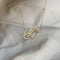 Niwa One Name Necklace, Full Diamond