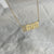 One Name English Kufi Necklace with First letter in Full Diamond