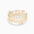 Kufi Name Ring with Diamonds on the Dots
