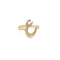 Niwa Letter Ring, Full Diamonds